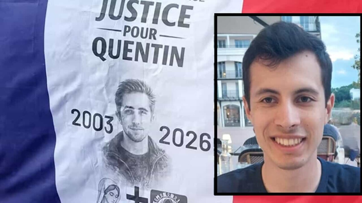 Quentin Deranque (Foto von X) Quentin Deranque da X-2