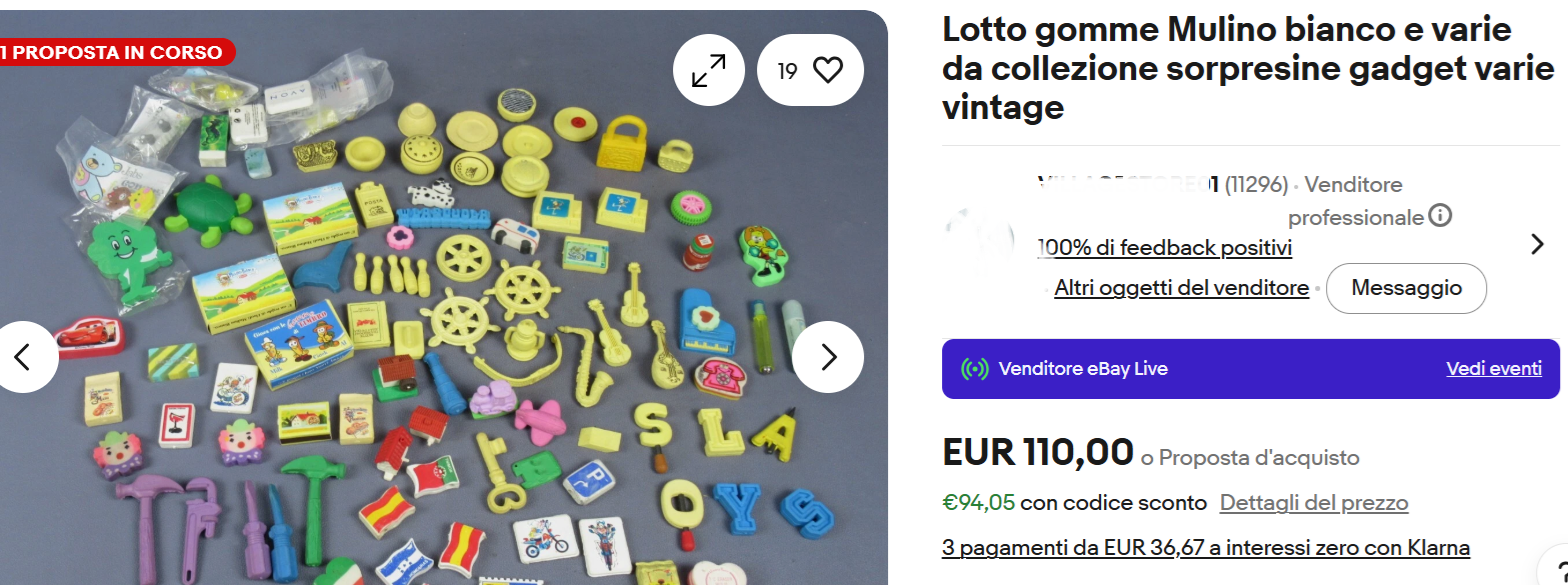Collezione in vendita su Ebay