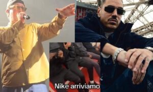 Sänger, die den Nike-Krieg unterstützen
